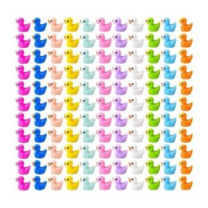 220 piezas de mini figuras de pato de resina en miniatura_1