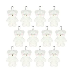 Paquete de 12 mini osos de peluche blancos pequeño oso de_1