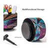 WEEMAGIC Soporte de control remoto redondo de cuero para