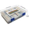 WEELON 1450 piezas Kit de resistencias 145 valores 1 Ohm1M_2