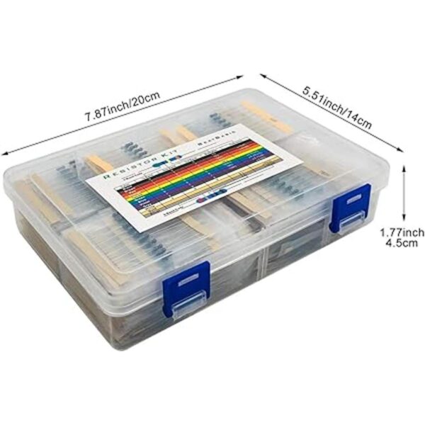 WEELON 1450 piezas Kit de resistencias 145 valores 1 Ohm1M_2