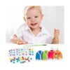 WEBEEDY Juguetes de cordones de ropa de madera para niños_5