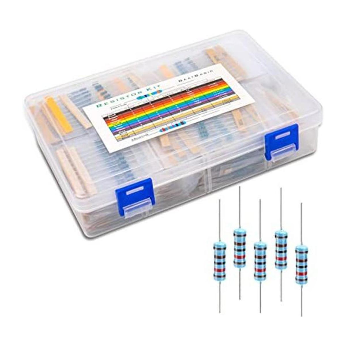 WEELON 1450 piezas Kit de resistencias 145 valores 1 Ohm1M