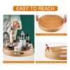 Lazy Susan Organizador de bambú Lazy Susan de 14 pulgadas