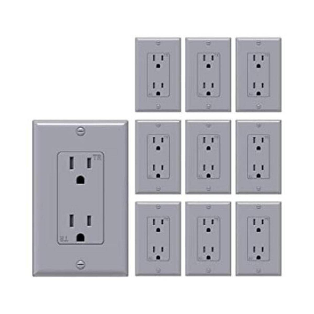 WEBANG Decorator Toma de corriente de pared gris