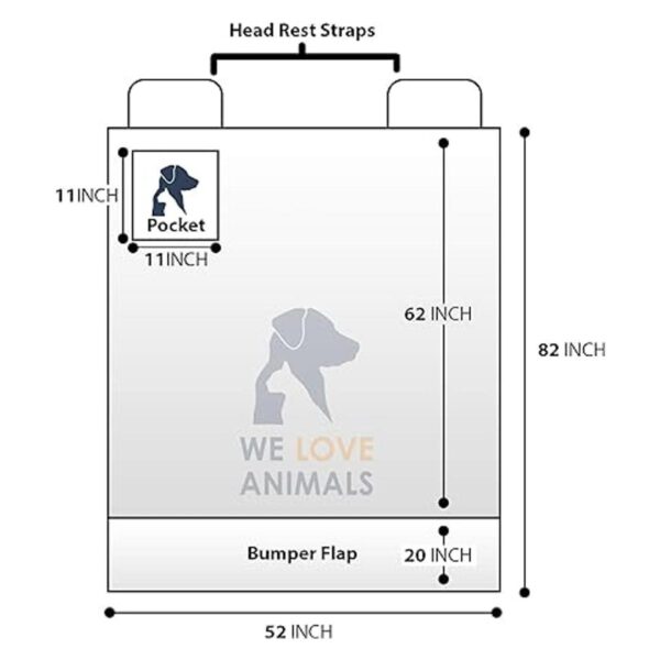 Asiento de coche para perros cubierta banco para parte