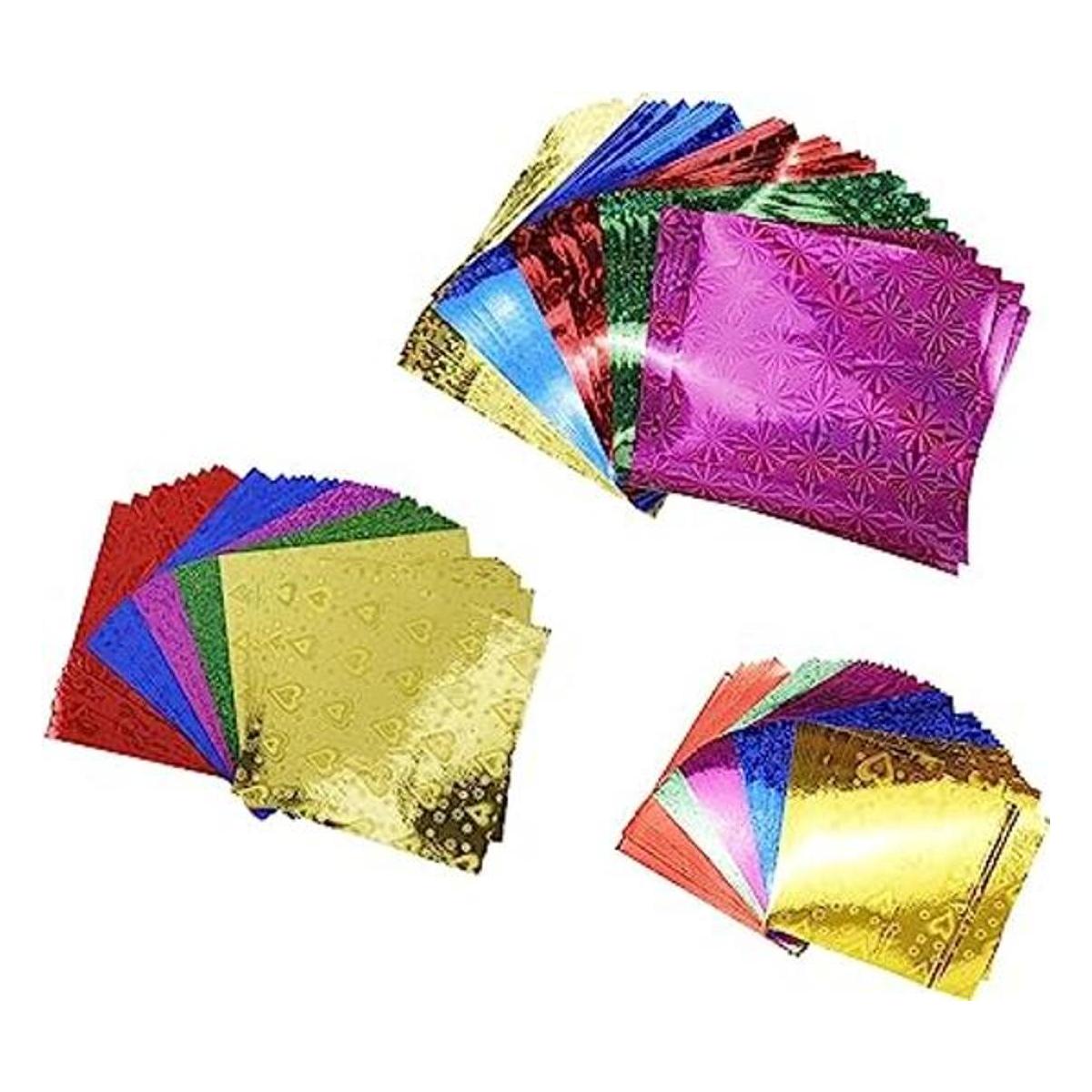 WDONAY 150 hojas de papel de origami brillante cuadrado de