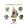 WDEFUN Casas de colibríes para colgar al aire libre