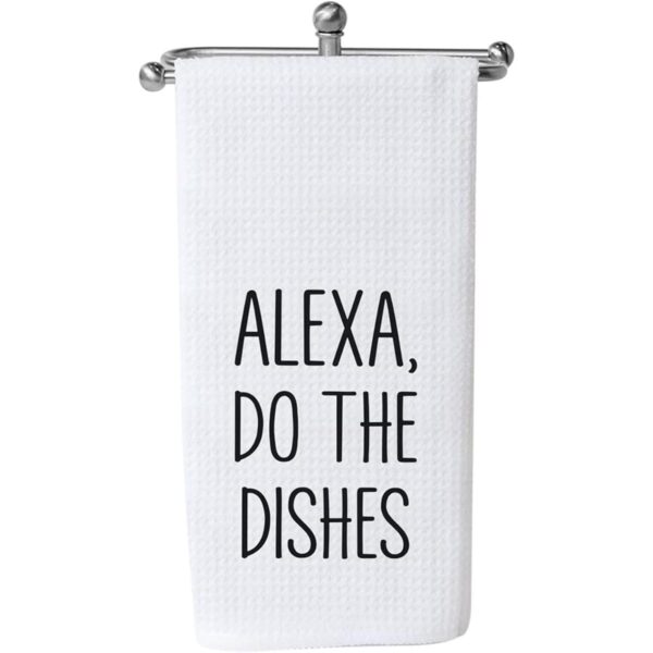 Divertida toalla de cocina Alexa Do The Dishes Regalo de_1
