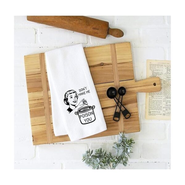 Toalla de cocina divertida con texto en inglés Dont Make_3
