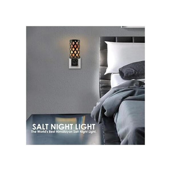 Himalayan Glow Lámpara de pared de sal natural con trozos