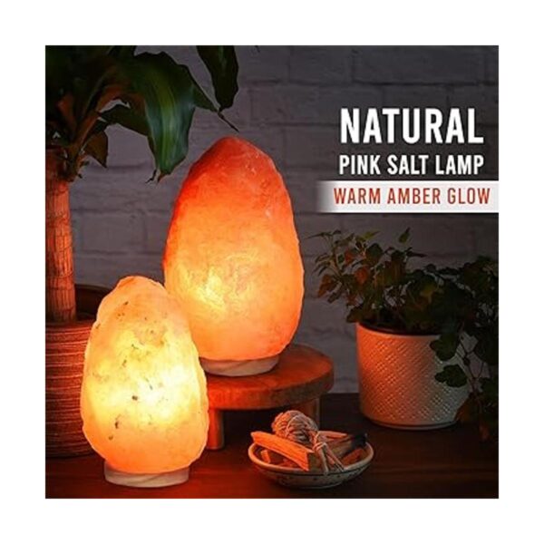 Lámpara de sal rosa natural del Himalaya lámpara de sal_2