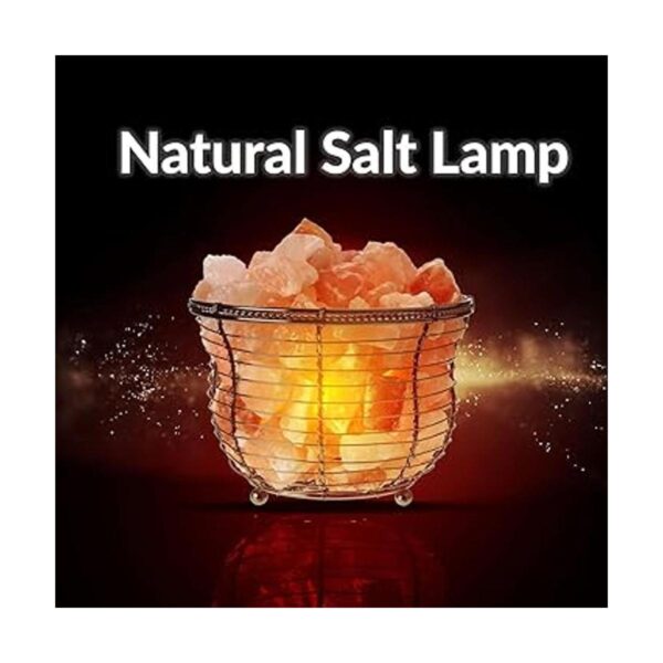 Lámpara de sal natural del Himalaya lámpara redonda con