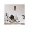Himalayan Glow Lámpara de pared de sal natural con trozos
