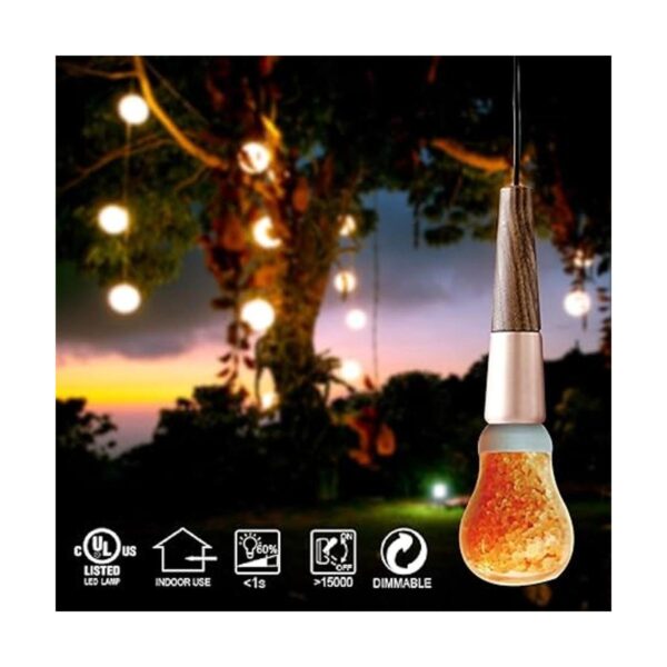 Himalayan Glow H1651B Bombilla de sal natural luz_4