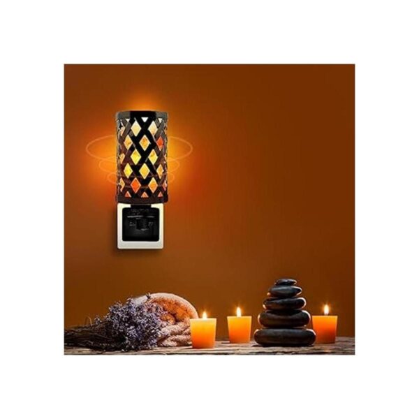 Himalayan Glow 1808 Lámpara de sal estilo vintage enchufe