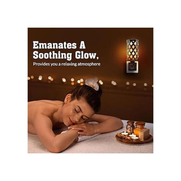 Himalayan Glow 1808 Lámpara de sal estilo vintage enchufe