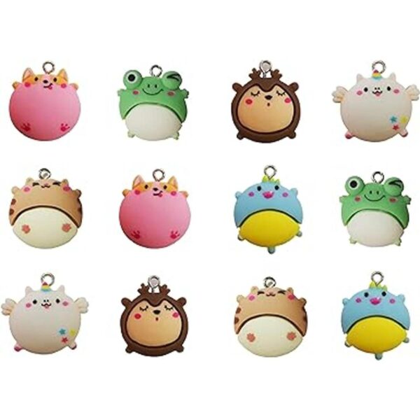 WAYEES Kawaii Dibujos Animados Macaron Colgante Charms_2