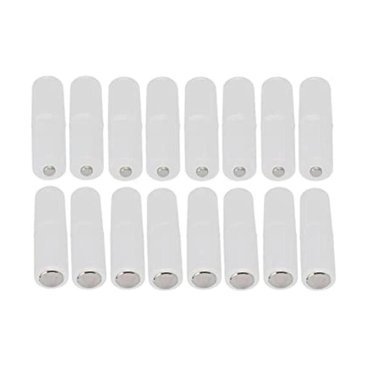 WAYLLSHINE adaptador para baterías AA a D color blanco.