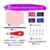 WAYCOM Kit de fabricación de sellos de goma juego de_2