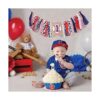Cartel de béisbol para el primer cumpleaños de la silla