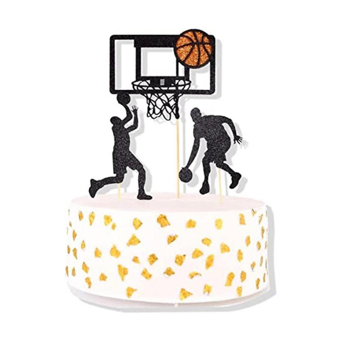 Baloncesto fiesta de cumpleaños torta sombrero de