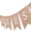 WAWOO Banner de bendición de Dios Decoración de primera