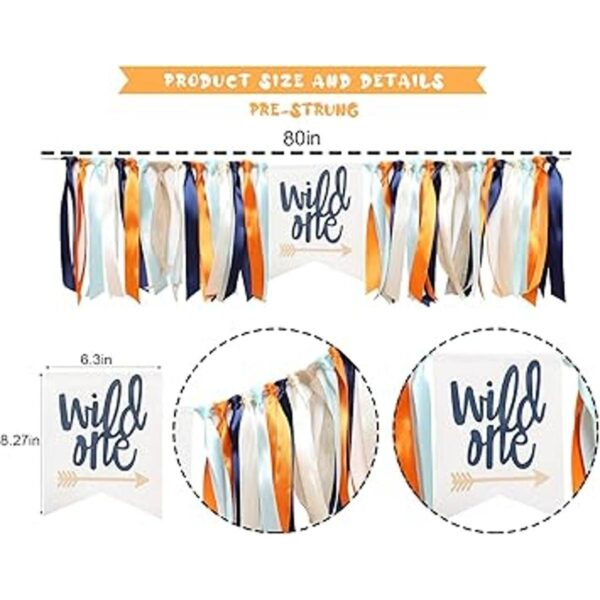 Wild One Banner para primer cumpleaños Cartel de silla