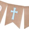WAWOO Banner de bendición de Dios Decoración de primera