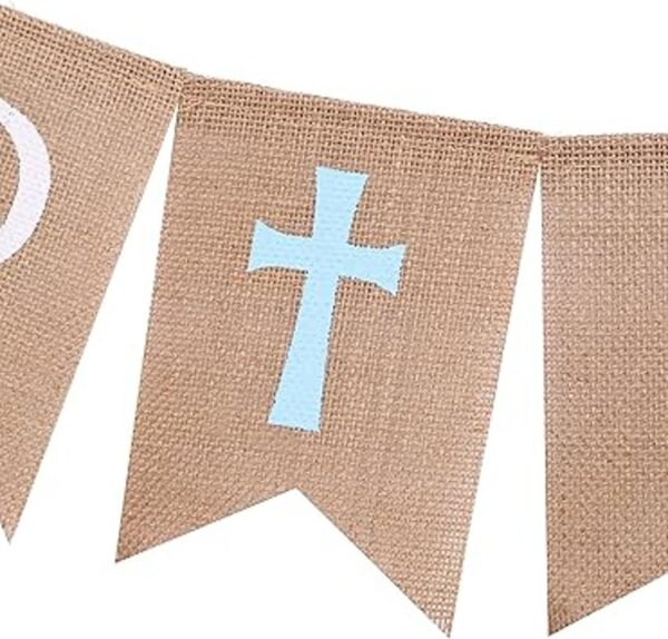 WAWOO Banner de bendición de Dios Decoración de primera