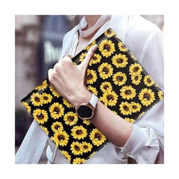 WAVEYU Funda tipo portafolios para mujer bonita carpeta_4