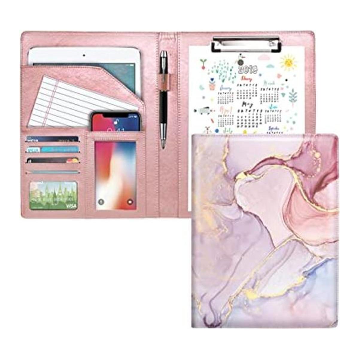WAVEYU Padfolio Carpeta de cartera de negocios y