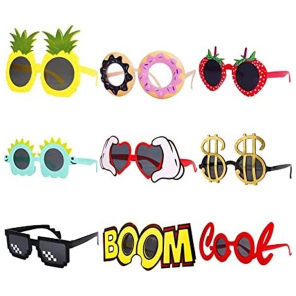 Watselok Gafas de sol para fiesta 9 pares de divertidas_1