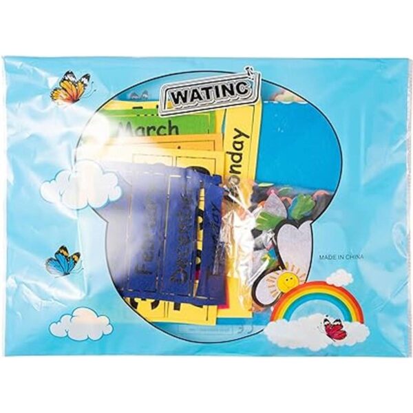 WATINC My First Daily Calendar Fieltro para niños 3.5_5
