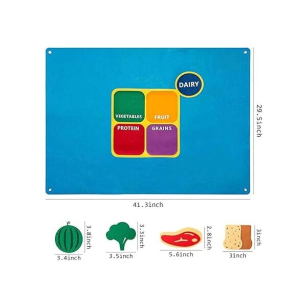 WATINC My Plate Juego de historias de fieltro de 3.5