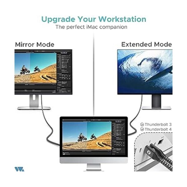 Cable USB C a DisplayPort de 3.3 pies 1 M 4K 60Hz 2K_5