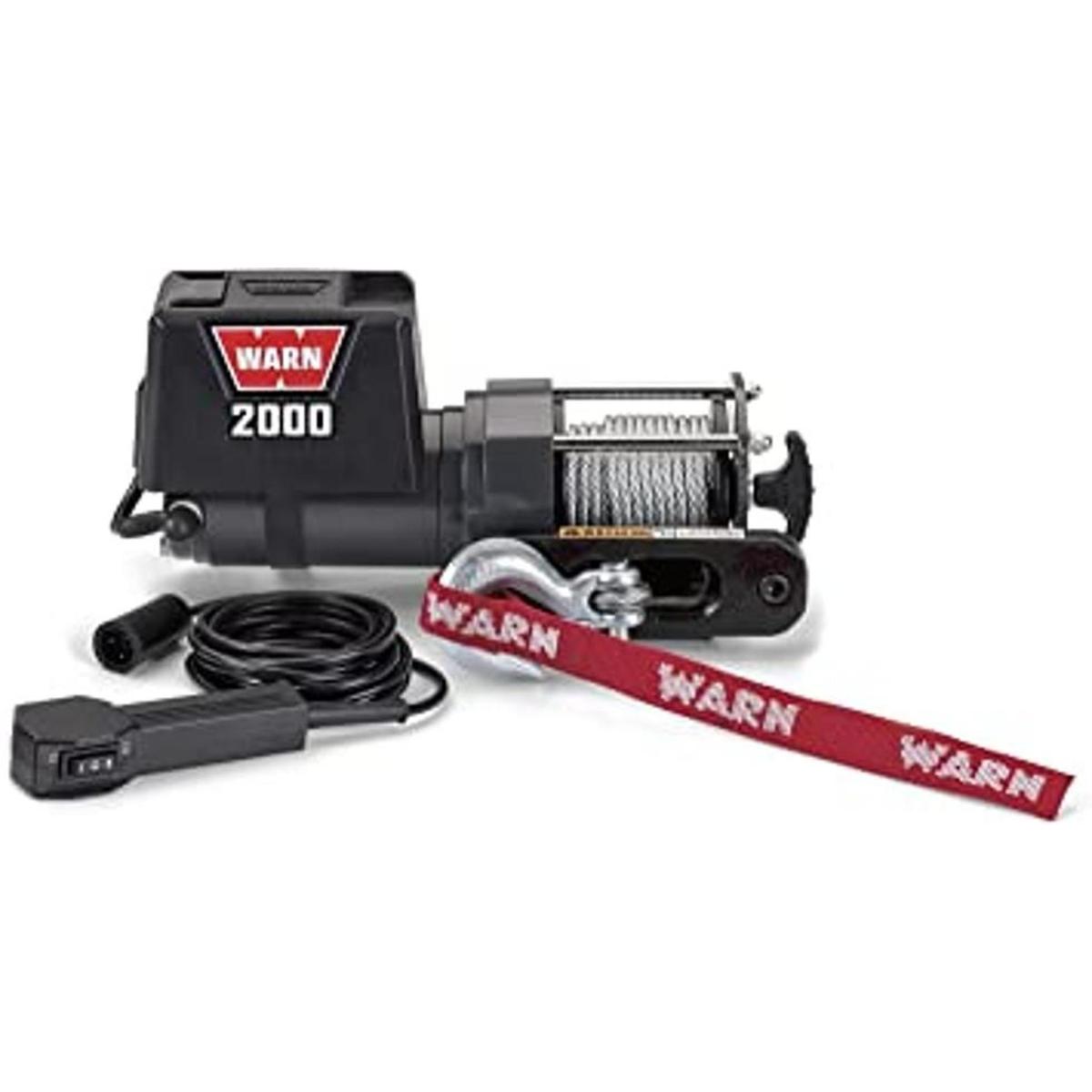 WARN Cabrestante eléctrico de 12 V CC montado en vehículo