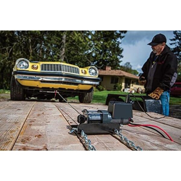 WARN Cabrestante eléctrico de 12 V CC montado en vehículo_3