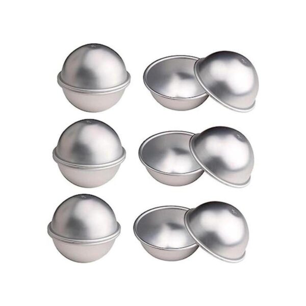 Warmbuy 12 moldes de metal para bombas de baño juego de 6_1