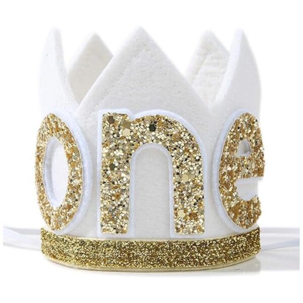 Corona de bebé el primer cumpleaños Diadema de fiesta_1