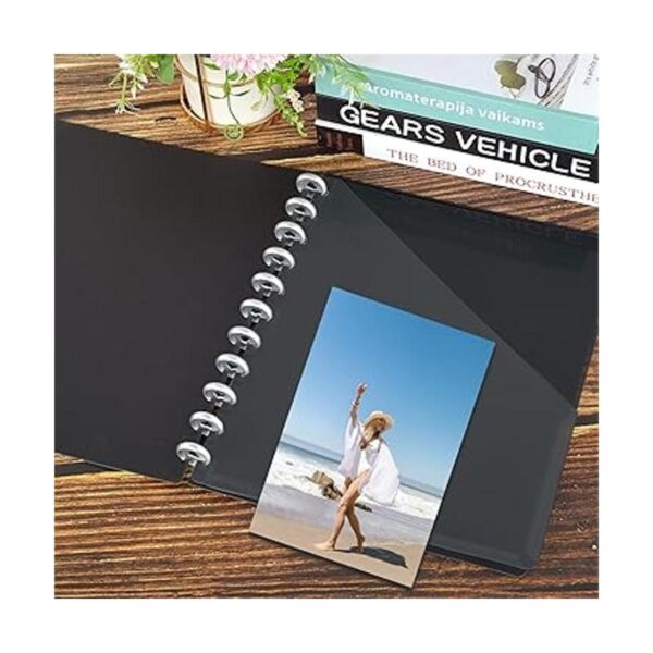 Libreta discbound gris con disco de doble bolsillo_4