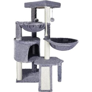 Xin rbol para gatos de tres capas con condominio para