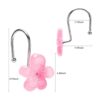 Bonitos ganchos para cortina de ducha con flores que_5