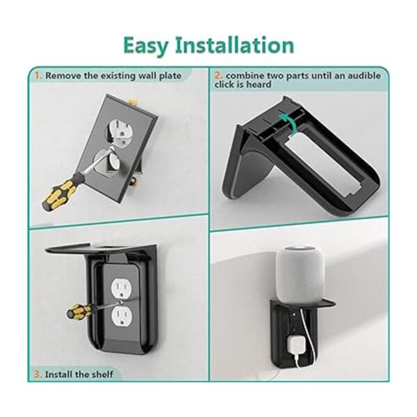 Wali OLS001W Repisa para enchufe de pared_3