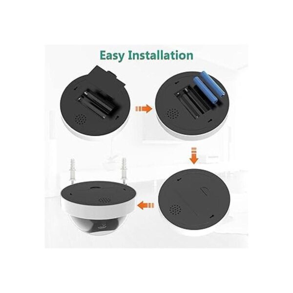 WALI Cámara domo de seguridad falsa simulada con luz LED_5