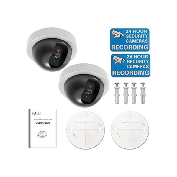WALI Cámara domo de seguridad falsa simulada con luz LED_6