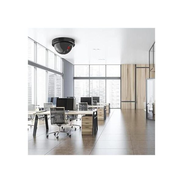 WALI Cámara domo de seguridad falsa con luz LED roja_5