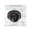 WALI Cámara domo de seguridad falsa con luz LED roja_3