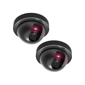 WALI Cámara domo de seguridad falsa con luz LED roja_1