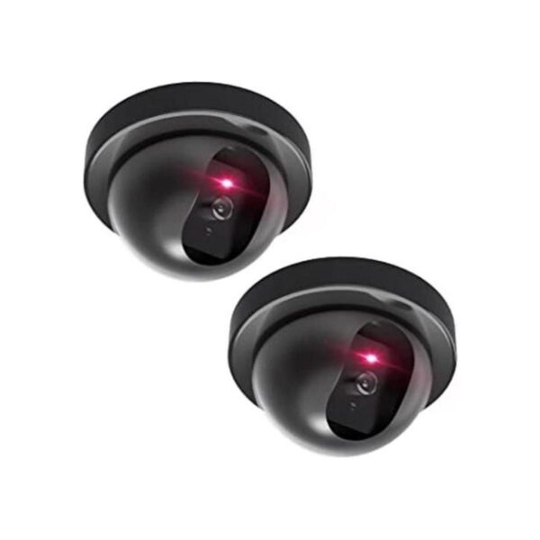 WALI Cámara domo de seguridad falsa con luz LED roja_1